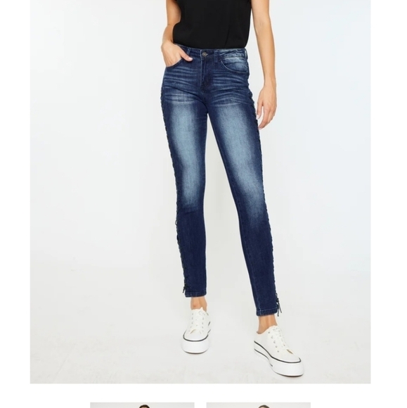 KanCan Jackie Mid Rise Ankle Skinny Jeans size 23 NWT - Picture 1 of 11
